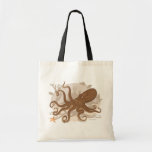 Octopus Starfish Coral Reef Tote Bag