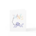 Octopus Thank You Card card