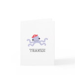 Octopus Thank You Card