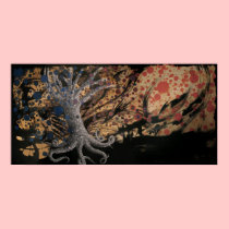 "Octopus Tree in a Circle Storm" Poster posters
