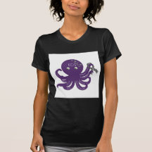 Octopus White Back Ground Shirt