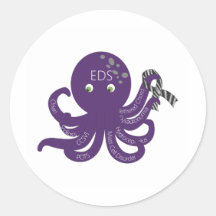 Octopus White Back Ground Stickers