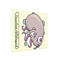 Octoskryll Stretched Canvas Print