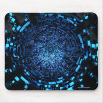 oculus, abstract, geometric, Mouse pad with custom graphic design