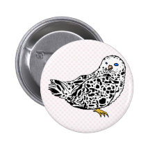 Oda Owl Pinback Buttons