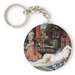 Odalisque And Slave By Jean Auguste Dominique Ingr Key Chain