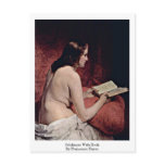 Odalisque With Book By Francesco Hayez Postcard