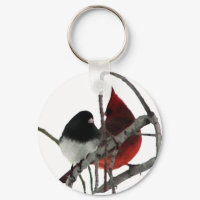Odd Couple - Birds in the Bush keychain