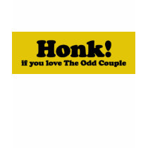 Odd Couple Honk t-shirt by teebag Odd Couple Honk t-shirt