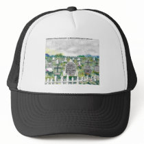 Odd Headstones Funny Cartoon Gifts & Collectibles hats