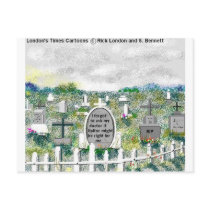Odd Headstones Funny Cartoon Gifts & Collectibles postcards by beardiethor123 Odd Headstones Funny Cartoon Gifts & Collectibles postcards