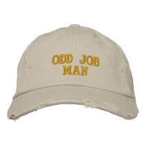 Odd Job Man embroidered hats