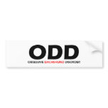 ODD - Obsessive Dachshund Disorder Bumper Sticker