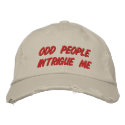 ODD PEOPLE embroidered hats