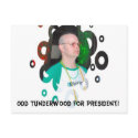 Odd Tunderwood for President postcards