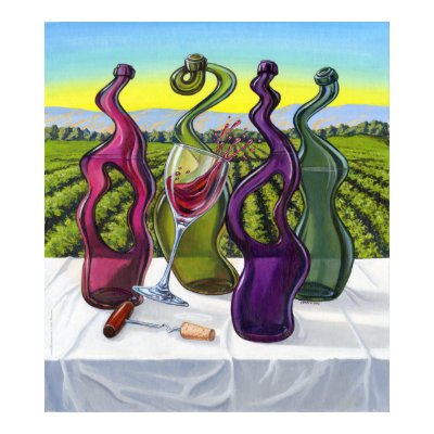 Odd Wine Poster by j2morrow