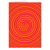 Oddisphere Pink Orange Optical Illusion Card