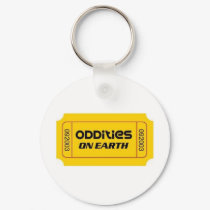 Oddities on Earth Ticket Keychain