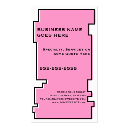 oddRex cupcake Business Card (back side)