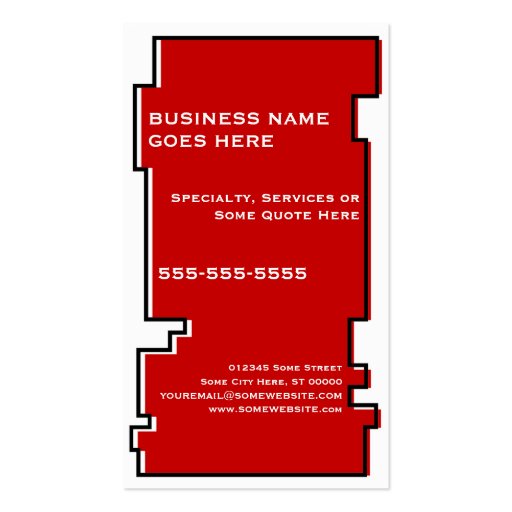 oddRex ladybug Business Card (back side)