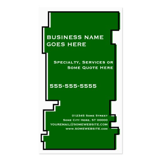 oddRex lawn services Business Card (back side)