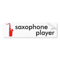 oddRex saxophone Bumper Stickers