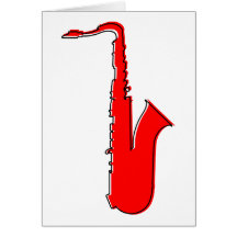 oddRex saxophone Greeting Cards
