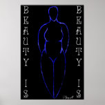 Ode to Curvy Women (ver.2 "Blue") posters
