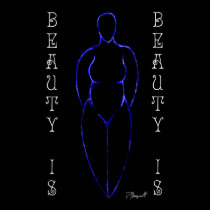 Ode to Curvy Women (ver.2 "Blue") posters