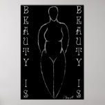 Ode to Curvy Women (ver.2 "Negative") posters