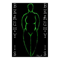 Ode to Curvy Women (ver.4 "Green") posters