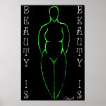 Ode to Curvy Women (ver.4 "Green") posters