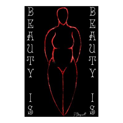Ode to Curvy Women (ver.5 "Red") Posters by DubDotherDain
