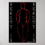 Ode to Curvy Women (ver.5 "Red") posters