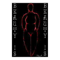 Ode to Curvy Women (ver.5 "Red") posters