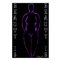 Ode to Curvy Women (ver.6 "Purple") posters