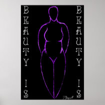 Ode to Curvy Women (ver.6 "Purple") Print