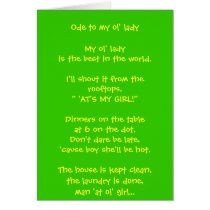 Ode to my ol' lady cards