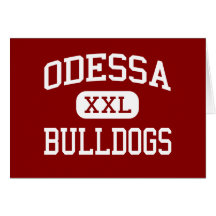 Odessa - Bulldogs - High School - Odessa Missouri Greeting Card