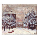 Odessa City in winter art poster posters by vitaliy Odessa City in winter art poster posters