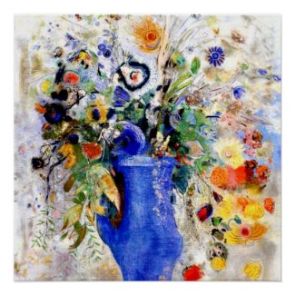 Odilon Redon - Large Bouquet Perfect Poster