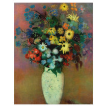Odilon Redon's Vase with Flowers (1914) flyers by MasterpieceGallery Odilon Redon's Vase with Flowers (1914) flyers