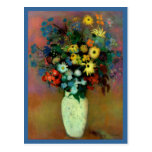 Odilon Redon's Vase with Flowers (1914) Post Card