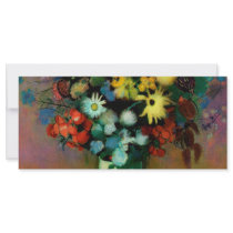 Odilon Redon's Vase with Flowers (1914) rack cards by MasterpieceGallery Odilon Redon's Vase with Flowers (1914) rack cards