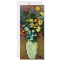 Odilon Redon's Vase with Flowers (1914) rack cards by MasterpieceGallery Odilon Redon's Vase with Flowers (1914) rack cards