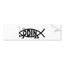 Odin Fish Bumper Sticker