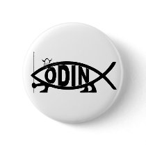 Odin Fish Pinback Button