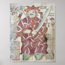 Odin, the Allfather of the Aesir. Posters