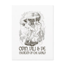 Odin, Vili and Ve postcards by nakedzealot Odin, Vili and Ve postcards