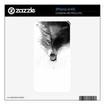 Odin Wolf Skin For Iphone 4
